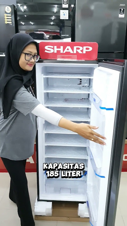 Freezer Stand untuk bikin es batu Sharp FJM 198 AHS Kapasitas 185 liter