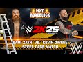 WWE 2K25 Cage match who will escape first wins | old enemies Sami vs Kevin