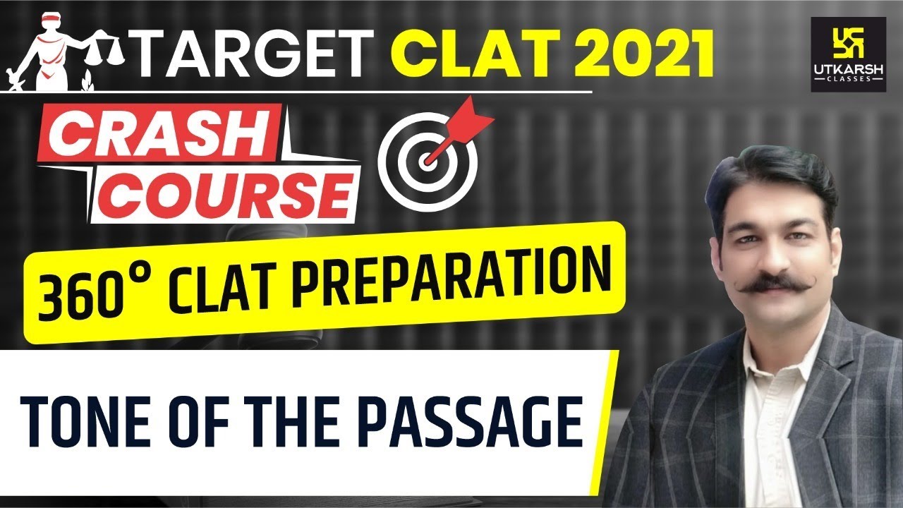 CLAT 2021 Crash Course Tone Of The Passage English By Dr 