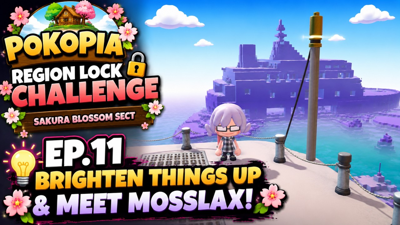 Pokopia: Region Lock Challenge | EP.11 - Brighten Things Up & Meet Mosslax!