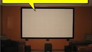 How to Build Your Own Projection Screen - DIY Movie Cinema