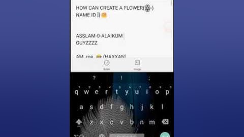 HOW CAN CREATE A FLOWER NAME ID FOR FACEBOOK ]]