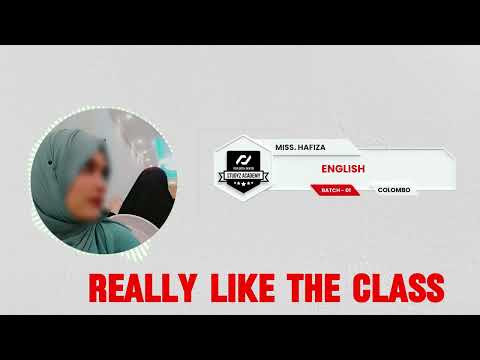 Student Feedback | English | Miss. Hafiza | Studyz Academy