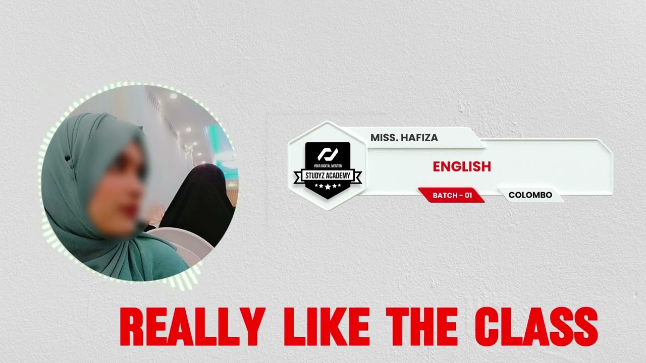 Student Feedback | English | Miss. Hafiza | Studyz Academy