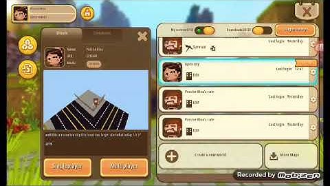 Mini world how to make a trap😆😆😆