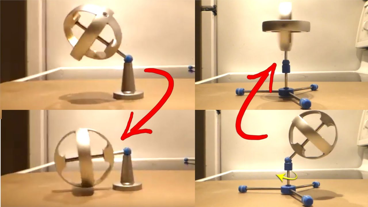 #MESExperiments 1: Gyroscopes Precess UPWARDS on Low Friction & Rotating Surfaces
