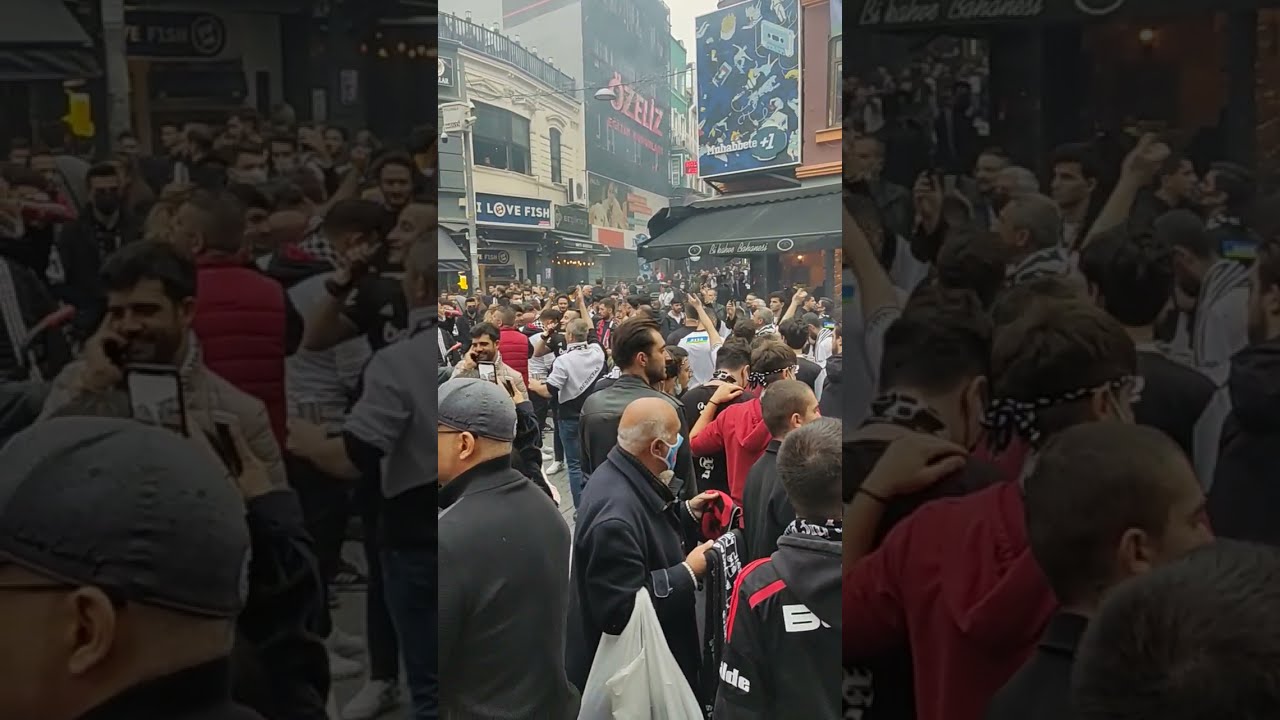 Be Ikta Istanbul People Getting Ready Before The Football Match 