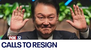 South Korean president faces calls to resign after declaring Martial law then reversing decision