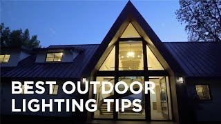 Celebrity Wolf Peak Modern Model Show House - Best Outdoor Lighting Tips - Lamps Plus Profile