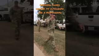 Guardsmen have never seen a cameraman before