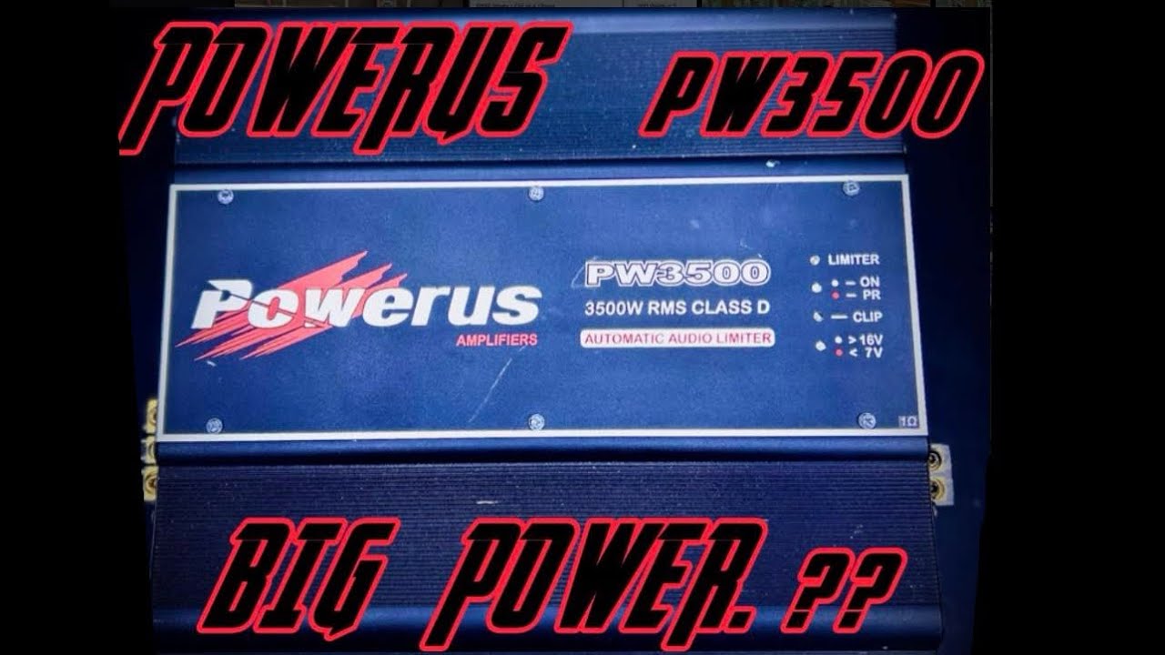 Powerus PW3500 amp dyno big power? YouTube