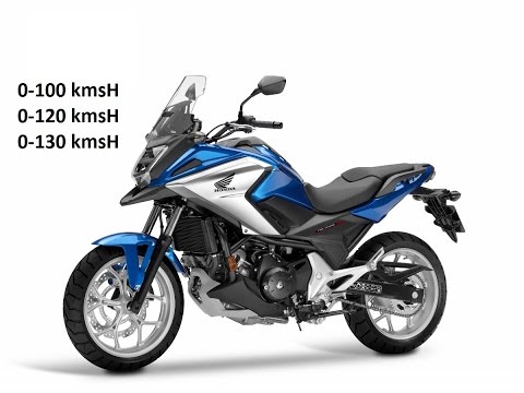 Honda Nc750x 2016 Acceleration 0 100 Kmsh 0 120 Kmsh 0 130kmsh Youtube