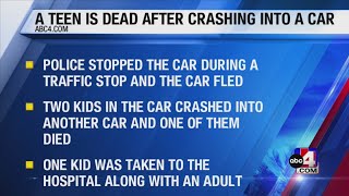 Child killed after driver flees traffic stop, crashes in West Jordan intersection