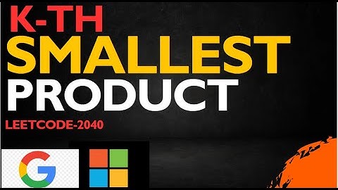 Kth Smallest Product of Two Sorted Arrays| LeetCode 2040| Daily Leetcode potd | binary search dsa