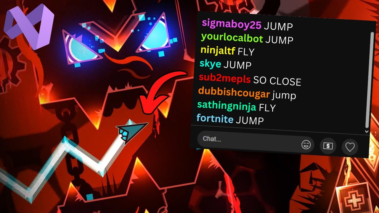 [LIVE] CHAT CONTROLS MY GEOMETRY DASH - YouTube