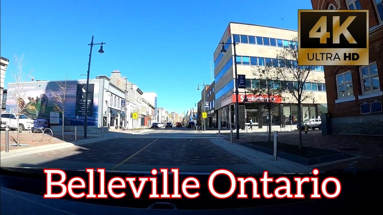 Drive through Belleville Ontario Canada in 4k - YouTube