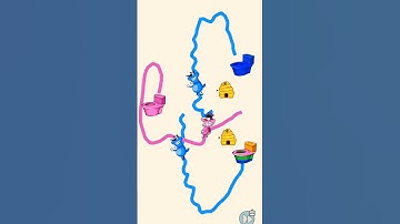 Draw Line To Home 😁 Android mobile game play  Level 53 #gaming |#games #shorts