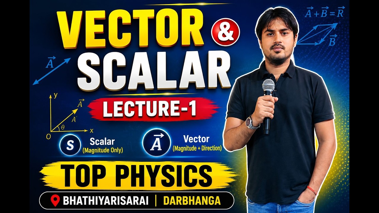 VECTOR AND SCALAR (LECTURE-1) - YouTube