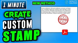 How to create a custom stamp in pdf 2024 | Adobe acrobat tutorial screenshot 4