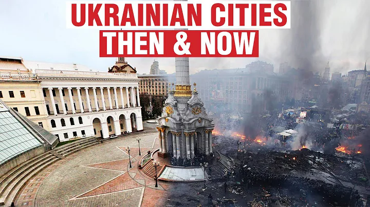 Ukrainian cities: Before & after the war - Kyiv, B...