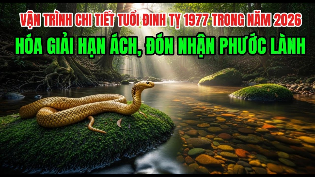 Vận trình chi tiết tuổi Đinh Tỵ 1977 trong năm 2026: Hóa giải hạn ách, đón nhận phước lành