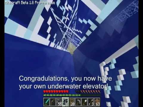 [MC] Glass Pane Underwater Elevator
