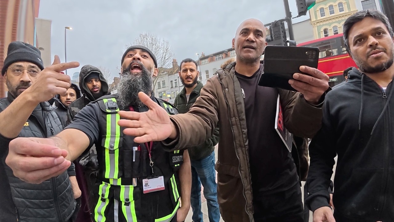 SURROUNDED FOR FILMING in WHITECHAPEL ENGLAND !!