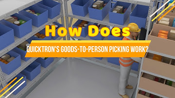 Quicktron |  Goods-to-person Picking |  Automated Goods Delivery to Operator at Workstations