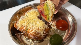 Masala toast sandwich recipe | Spicy&Tasty #sandwich #streetfood