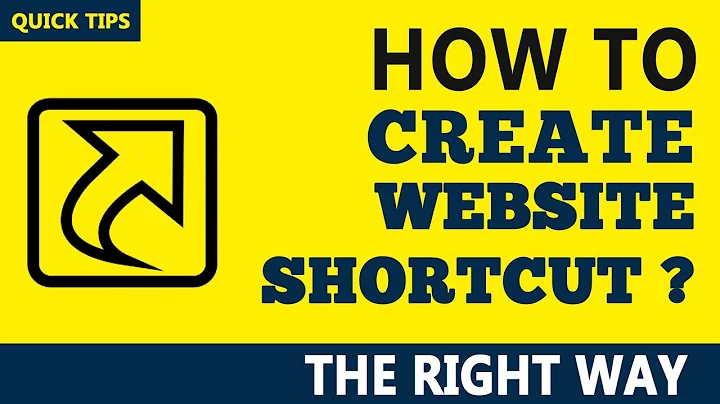 How To Create Website Shortcuts on Desktop using Google Chrome - The Right Way