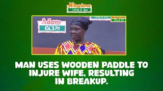 Man Uses Wooden Paddle to Injure Wife, Resulting in Breakup.