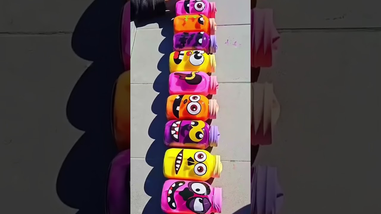 Which bottle can go down these stairs? 