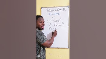 Équation avec racine carrée #mathematiques #equationsolving #math