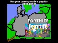 Has Your Country Made A Popular Game? #europe #mapping #games #minecraft #geometrydash