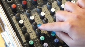 Top Tip for Sound Mixing (using a basic analogue mixer)