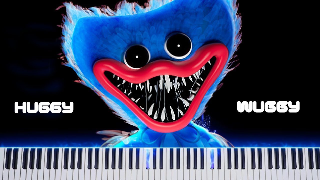 His Name is Huggy, Huggy Wuggy Easy Piano Tutorial Poppy