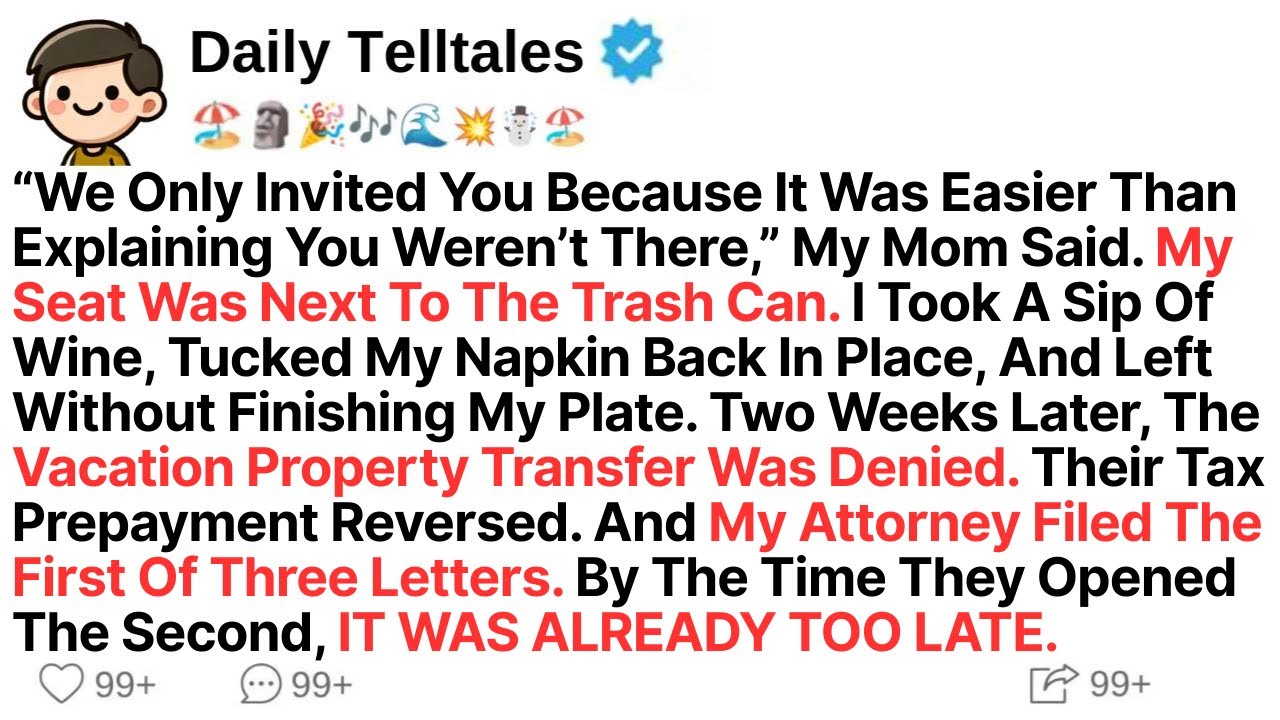 “We Only Invited You Because It Was Easier Than Explaining You Weren’t There” My Mom Said