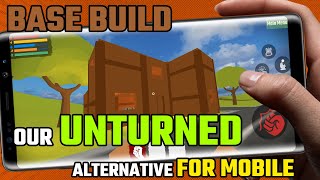 Building a BASE in our Unturned alternative for MOBILE 🏠🔨 (The Outlands) screenshot 3