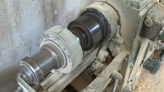 Lathe cam machine for ball production. wood Bead turning