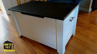 How to Build a Toy Box - Free Cut List