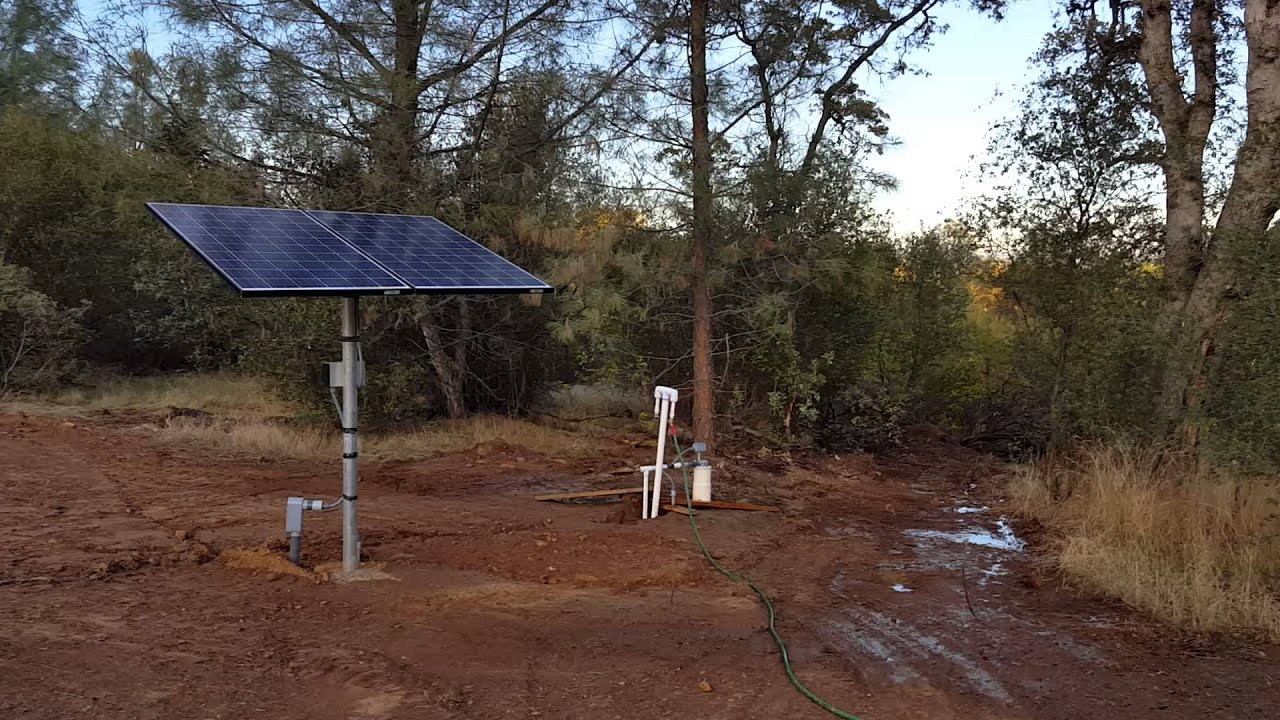 OFF GRID Solar Well Pump - YouTube