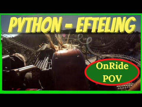 Efteling - Python Onride POV - Achterste treintje