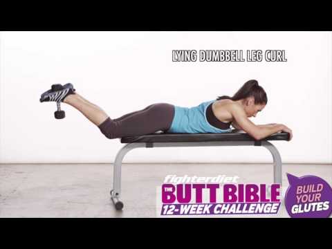 Lying Dumbbell Leg Curl