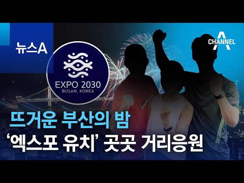 뜨거운 부산의 밤…‘엑스포 유치’ 곳곳 거리응원 | 뉴스A