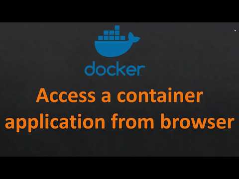 How to access docker container application from outside ?