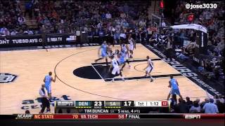 Tim Duncan Dunk On Chris Andersen