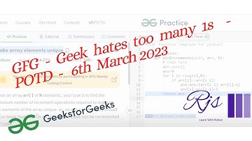 Geek hates too many 1s|| Bit Magic || GFG POTD || Mar 06 || Python || Rohan Shah #python  #gfg #Bit