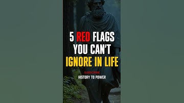 5 Red Flags You Can’t Ignore in Life #shorts - Marcus Aurelius