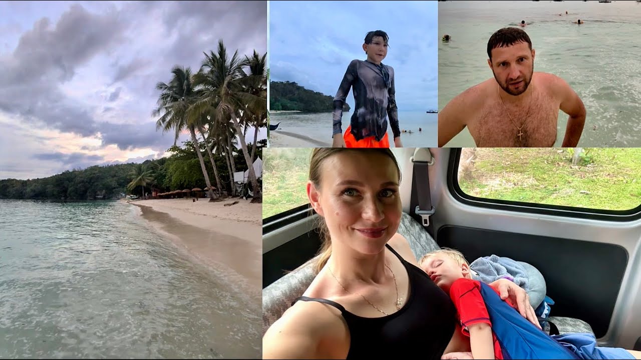 A RUSSIAN FAMILY ON A PARADISE BEACH IN SAN REMIGIO