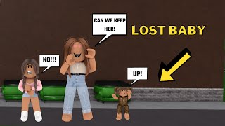 I FOUND A HOMELESS BABY LIVING ON THE STREETS (Bloxburg Family Roplay)